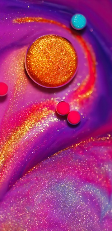 Image close up, red, yellow, pink, orange