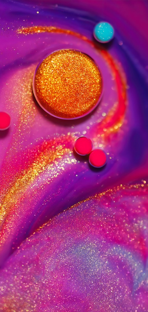 Image close up, red, yellow, pink, orange