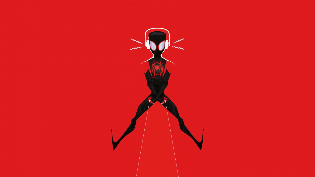 Ilustración de Monstruo Rojo y Negro. Wallpaper in 3840x2160 Resolution