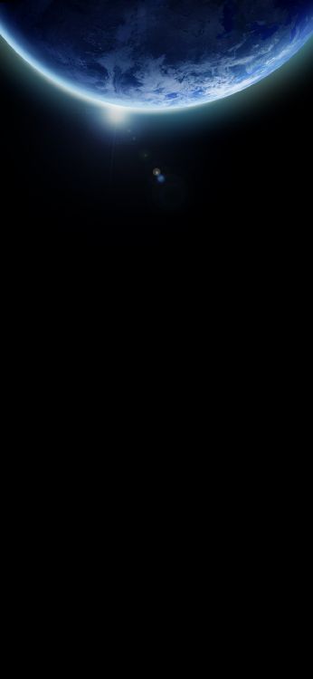 Amoled, OLED, IOS, Obscurité, Espace. Wallpaper in 1080x2340 Resolution