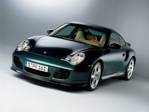 Image black porsche 911 on gray background