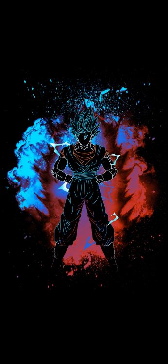 Dragon Ball, Goku, Frialdad, Vegeta, Gohan. Wallpaper in 1080x2340 Resolution