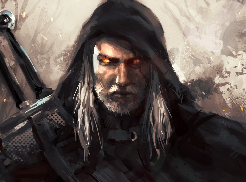 The Witcher 3 Wild Hunt, Geralt de Rivia, Witcher, L'homme, Barbe. Wallpaper in 2550x1886 Resolution