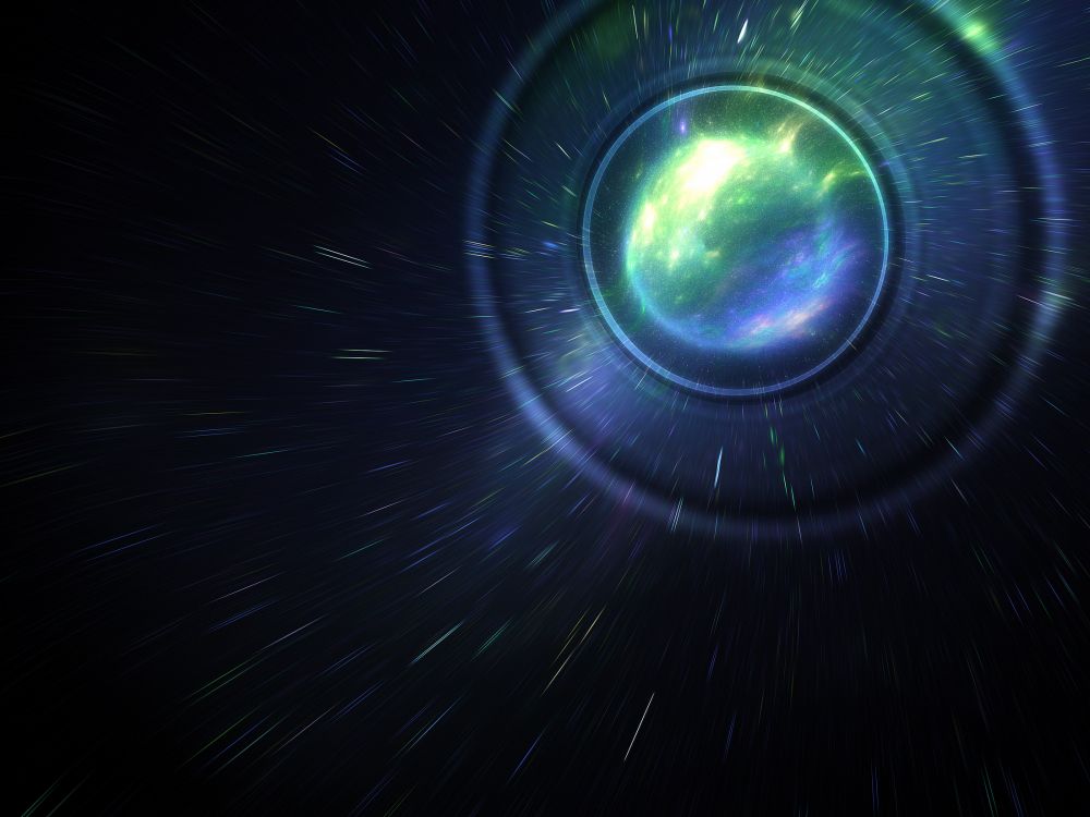 Luz Azul y Verde en el Lapso de Tiempo. Wallpaper in 2200x1650 Resolution