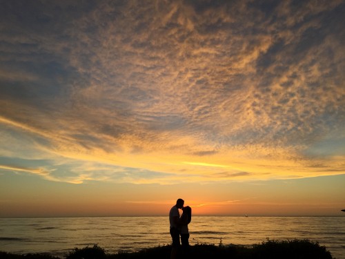 Image romance, horizon, sunset, cloud, sea