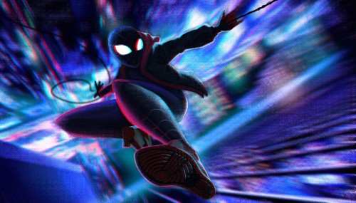 Image Miles Morales, spider-man, performance, purple, performing arts