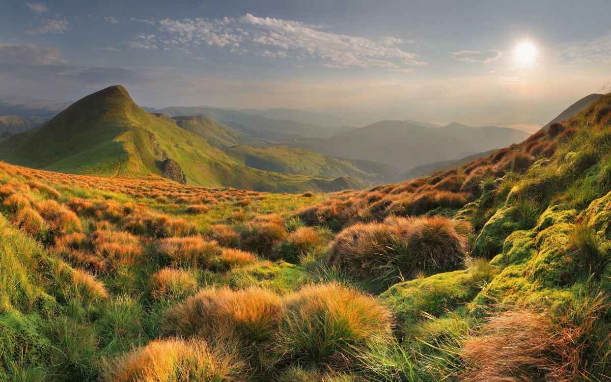 green grass field near mountains during daytime