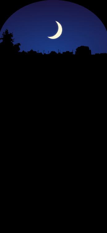 Luna, Ambiente, Negro, Paisaje Natural, Atardecer. Wallpaper in 1080x2340 Resolution