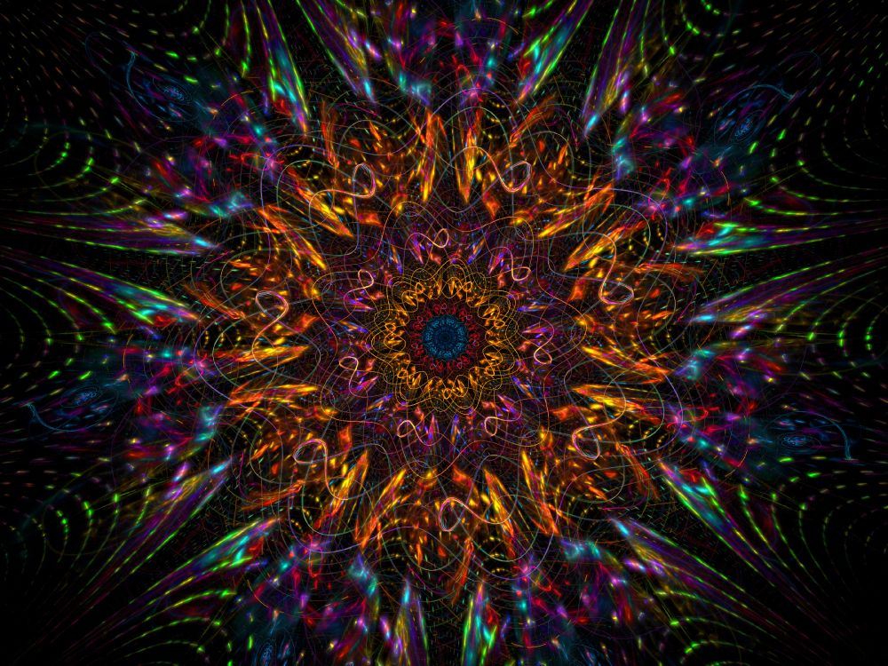 Peinture Abstraite Violette et Bleue. Wallpaper in 3200x2400 Resolution