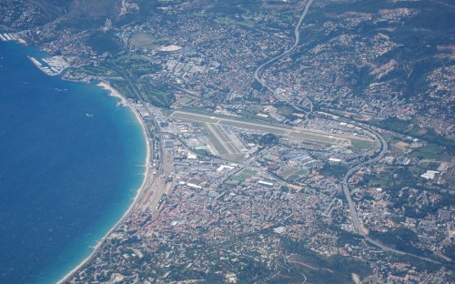 Image aerial view of city buildings during daytime