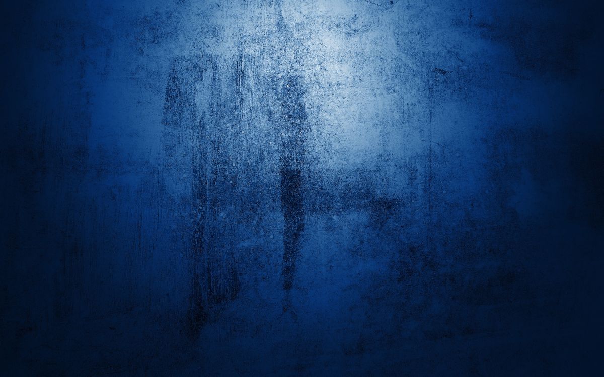 blue and white abstract painting