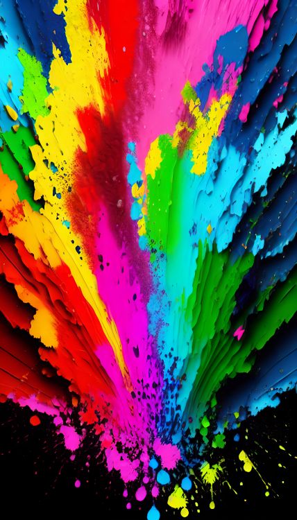 Arte, Arte Fractal, Pintura Acrílica, Magenta, Pintura de Arte. Wallpaper in 2048x3584 Resolution