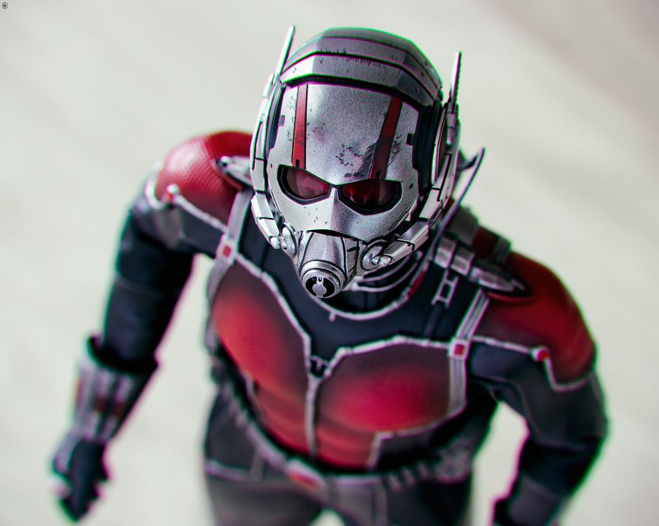 red and black iron man action figure