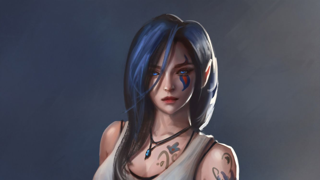 Personaje de Anime de Mujer de Pelo Negro. Wallpaper in 3840x2160 Resolution