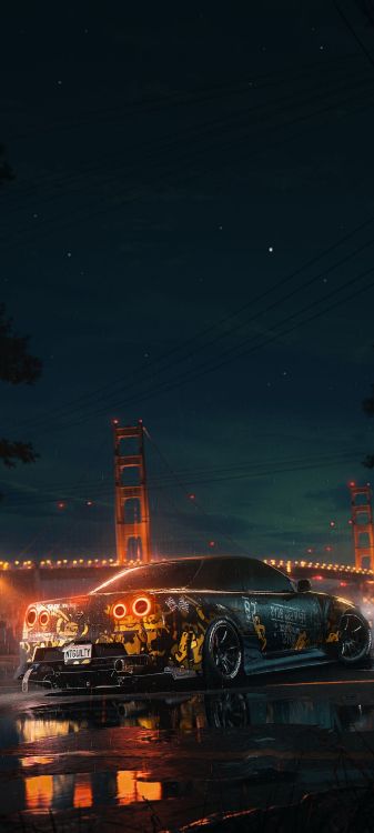 Car, Nissan Skyline Gt-r, Sportwagen, Nissan Gt-r, Nissan. Wallpaper in 1080x2400 Resolution