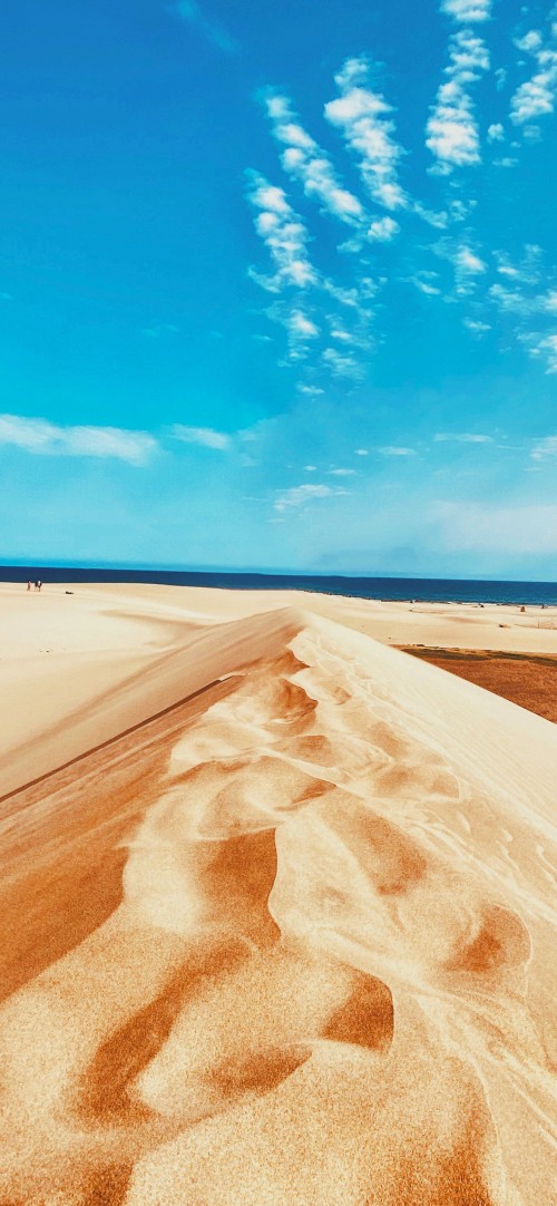 Image blue, daytime, natural environment, sand, atmosphere