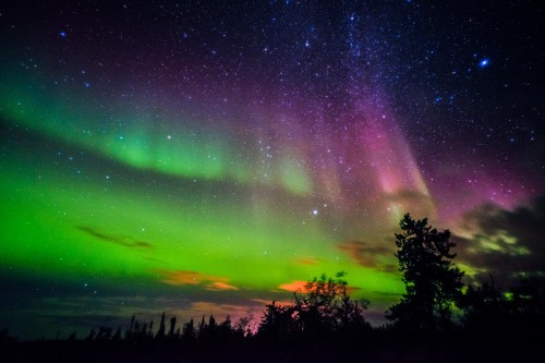 Image best northern lights, aurora, Yellowknife, nature, green