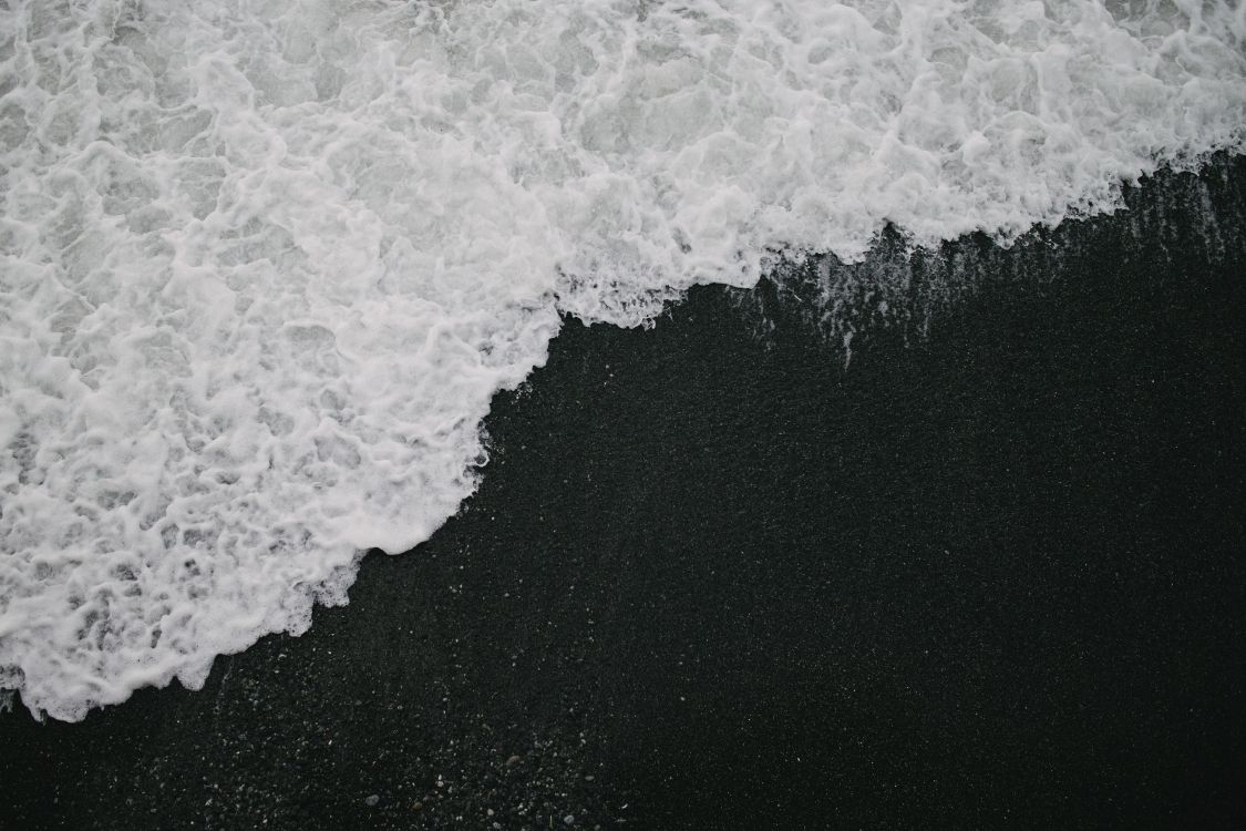 Minimalism, White, Water, Black, Wave. Wallpaper in 4857x3238 Resolution