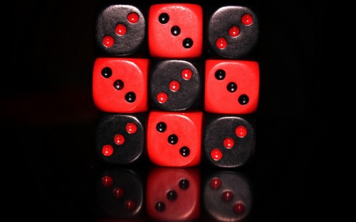 Image black and red dice, dice, dice game, Gambling, indoor games and sports