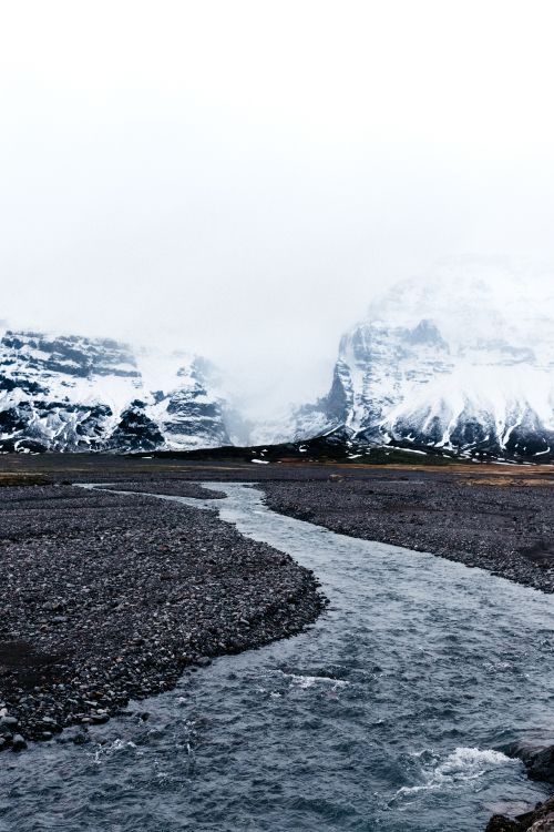 Bergkette, Gletscher, Wasser, Winter, Cloud. Wallpaper in 3112x4668 Resolution