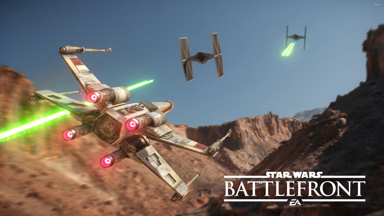 Star Wars Battlefront, Star Wars Battlefront Ii, Star Wars X-Wing vs TIE Fighter, X-wing Starfighter, TIE Fighter. Wallpaper in 3840x2160 Resolution