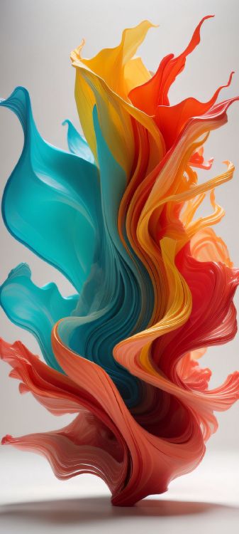 Orange, Kunstfarbe, Farbe, Kunst, Malerei. Wallpaper in 1080x2400 Resolution