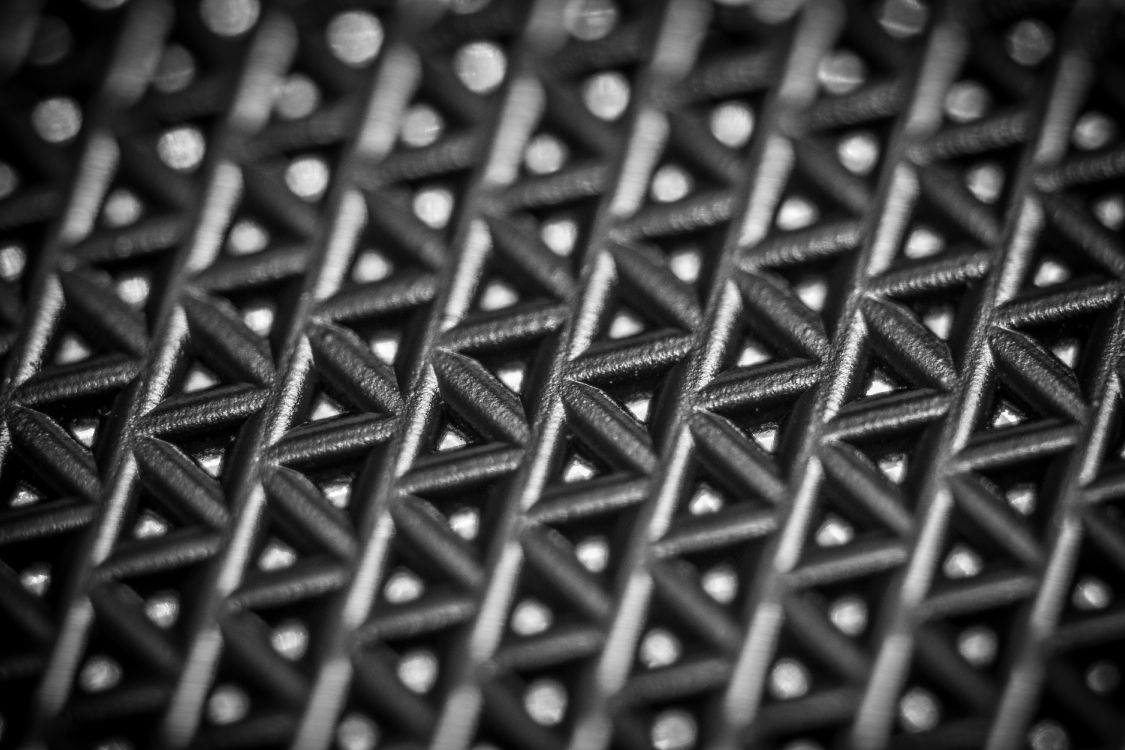 black and silver square pattern