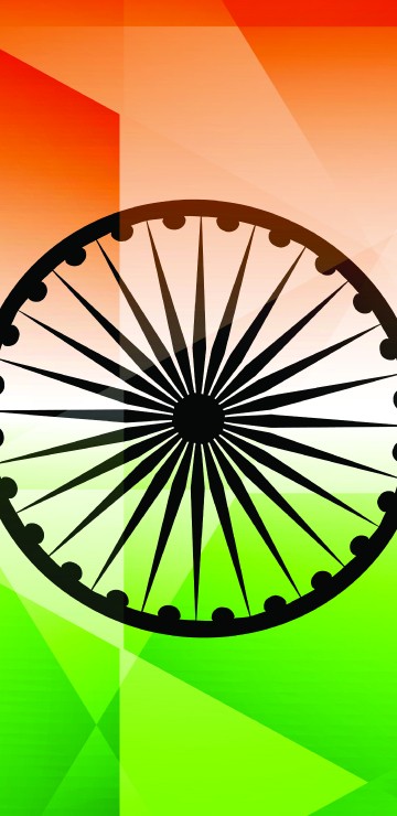 Image purple green and orange abstract illustration