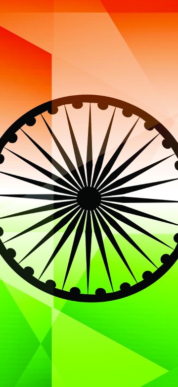 Image purple green and orange abstract illustration