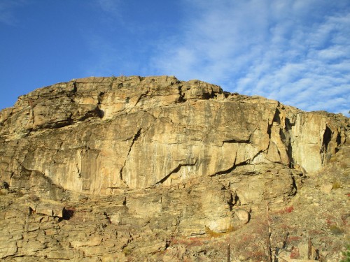 Image brown rock formation under blue sky during daytime