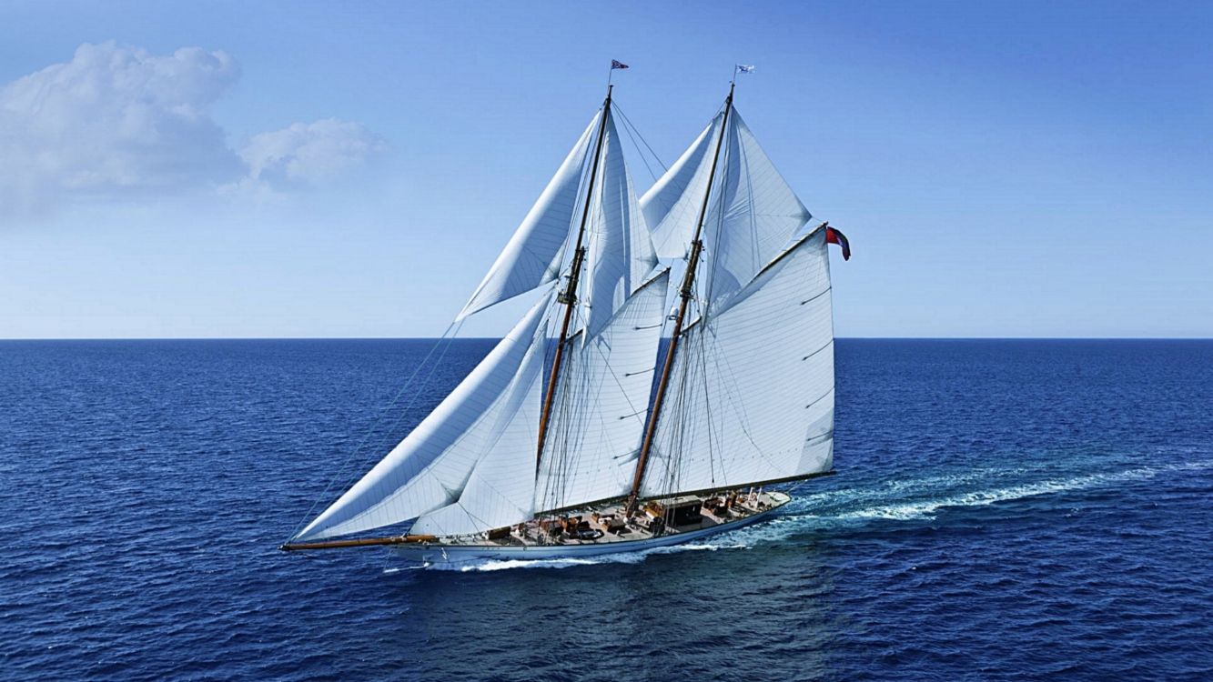 white sail boat on sea during daytime