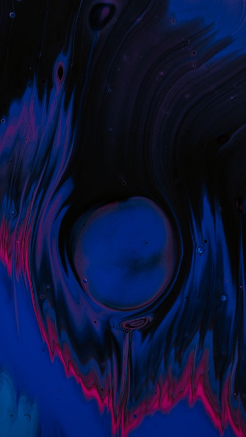 Image electric blue, liquid, azure, art paint, fluid