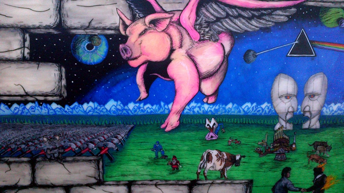 Pink Floyd, The Wall, art, graffiti, street art
