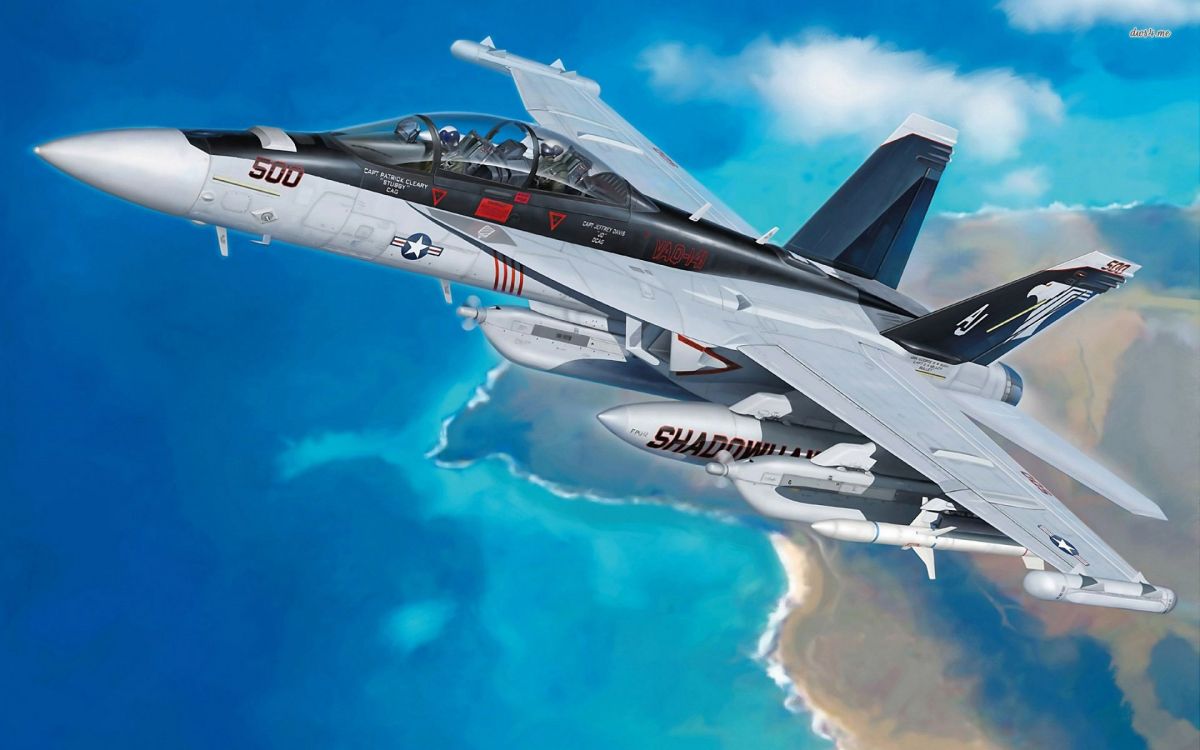 波音F-18E F超级大黄蜂, 军用飞机, 空军, 航空, 航空航天制造商 壁纸 2880x1800 允许