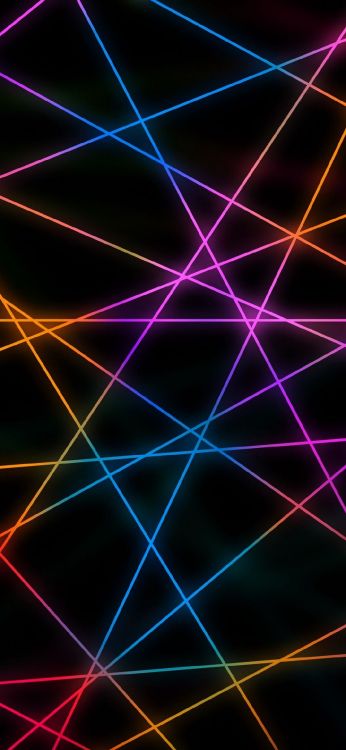 Néon 3d, Néon, Mur, Les Trois Dimensions de L'espace, la Pureté de la Couleur. Wallpaper in 1080x2340 Resolution