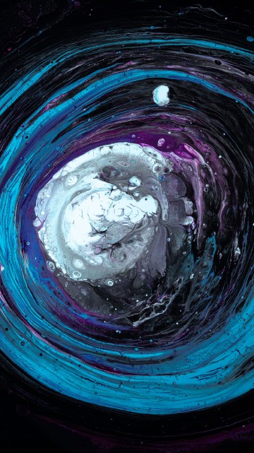 Image red and black abstract painting