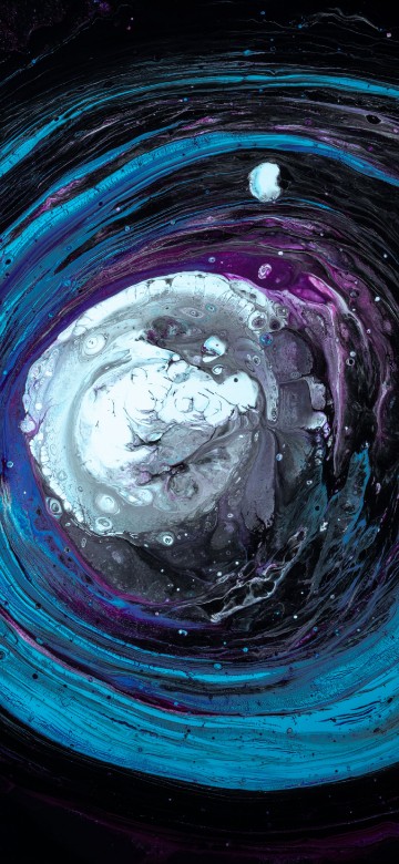 Image red and black abstract painting