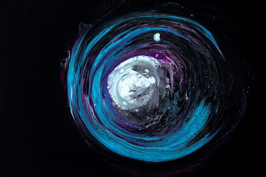 紫色的, 圆圈, 空间, 旋涡, 流体 壁纸 6000x4000 允许
