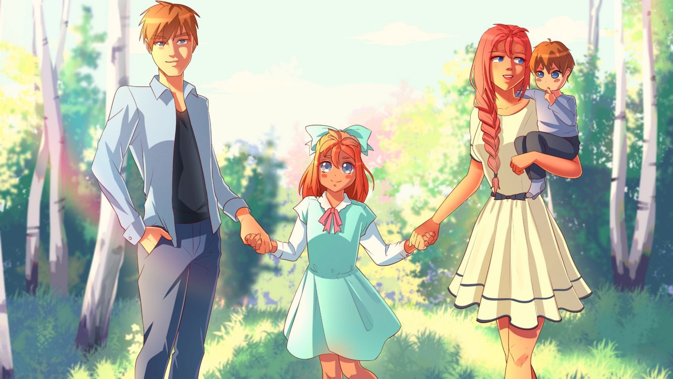 2 Niña en Uniforme Escolar Personaje de Anime. Wallpaper in 2560x1440 Resolution
