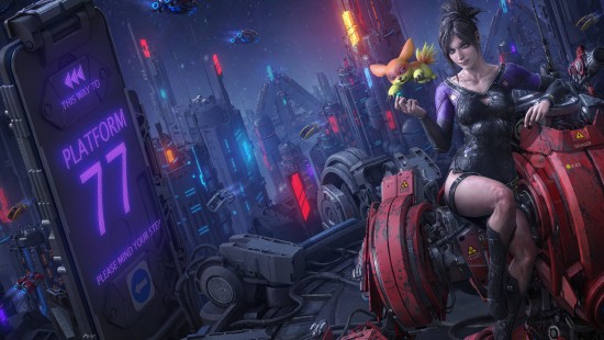 Image cyberpunk 2077, cyberpunk, science fiction, purple, entertainment