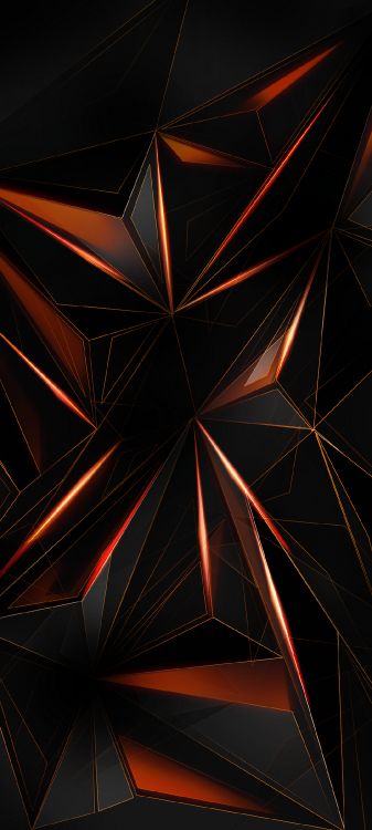 Lumière, Triangle, Ligne, Red, Art. Wallpaper in 1080x2400 Resolution