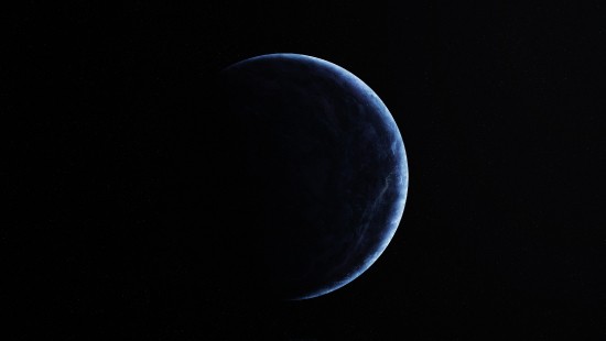 Image full moon in dark night sky