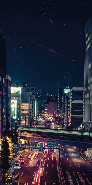 Tokio Nacht Lofi, Eine Nacht in Tokio, Lo-Fi-Kellner, Japanischer Winter, Deezer. Wallpaper in 1500x3000 Resolution