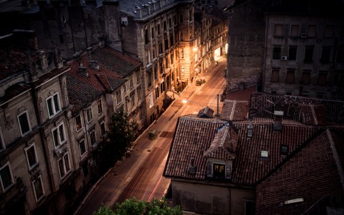 Image Zagreb, building, window, road surface, brick