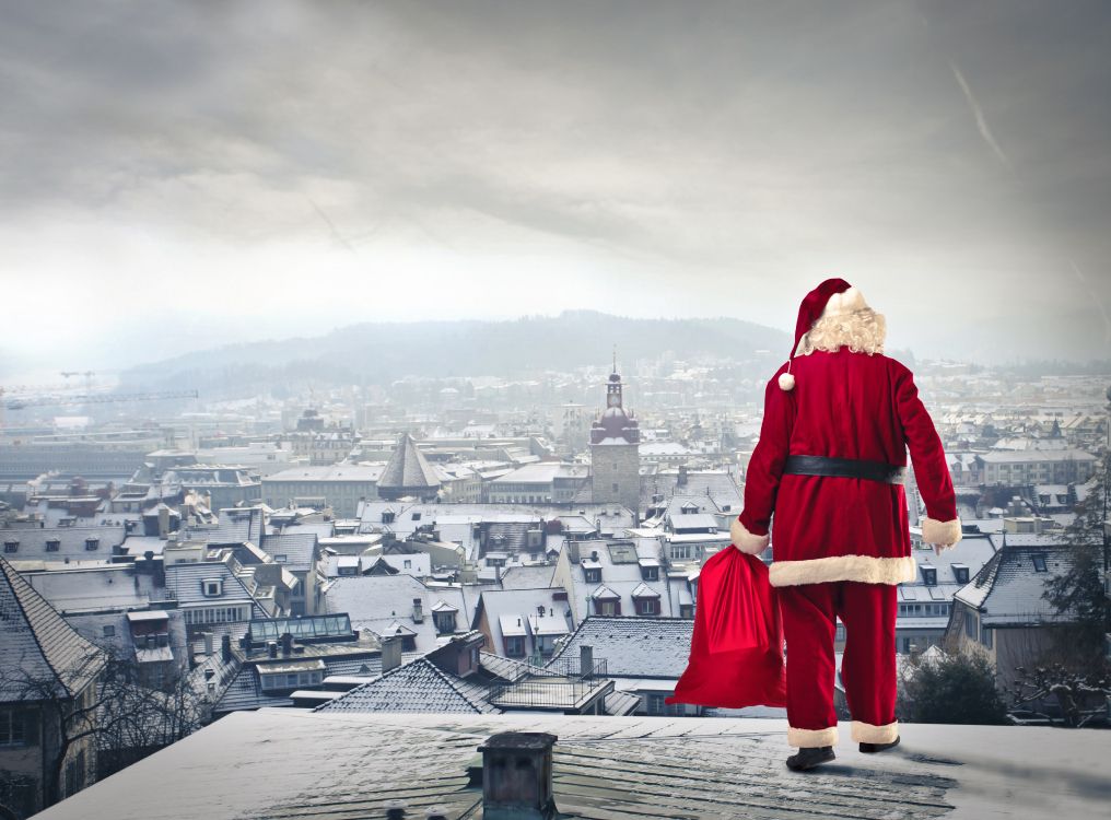 Santa Claus, Le Jour De Noël, Tourisme, Vacances, Neige. Wallpaper in 5198x3836 Resolution