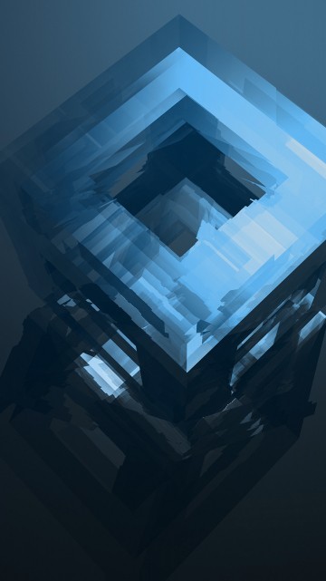 Image white and black 3 d cube
