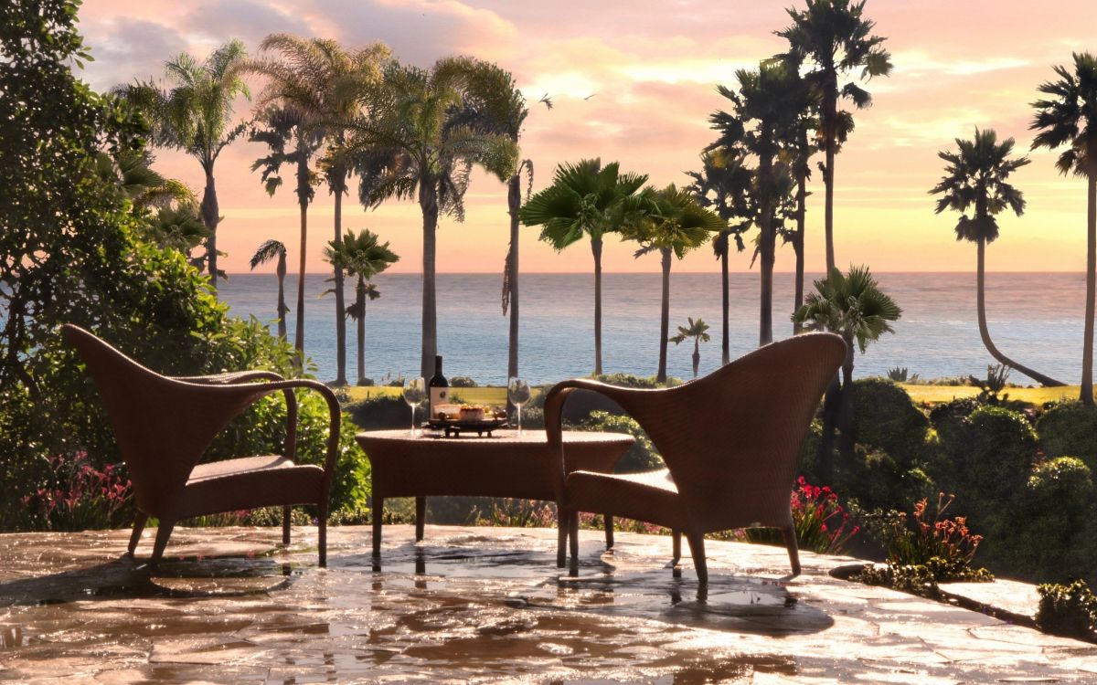 Ensemble Table et Chaises en Bois Marron. Wallpaper in 2560x1600 Resolution