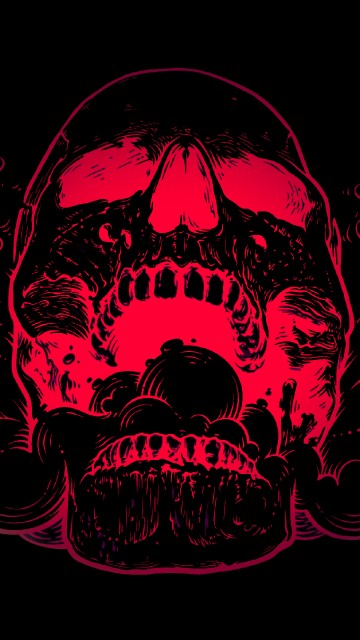 Image red and black skull logo