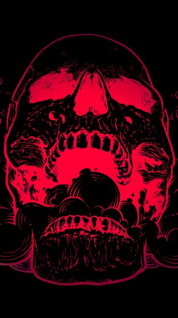 Image red and black skull logo