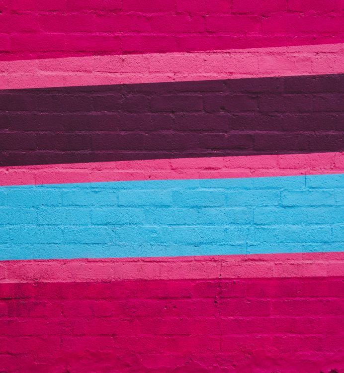 red and white brick wall